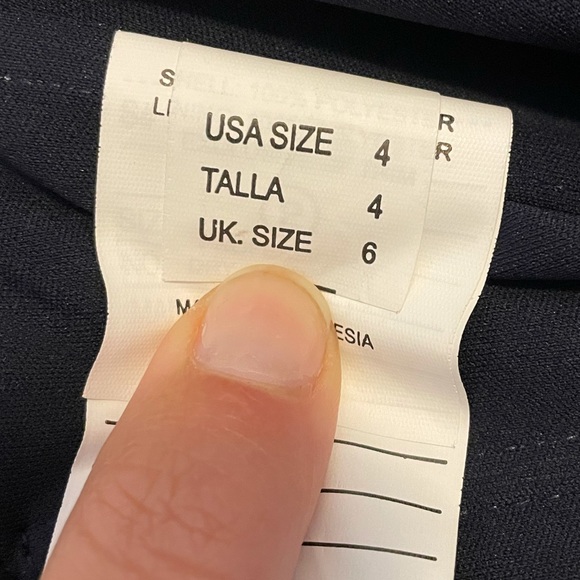 *Worn once* Navy Blue Morilee Jumpsuit. No flaws. - Picture 6 of 9